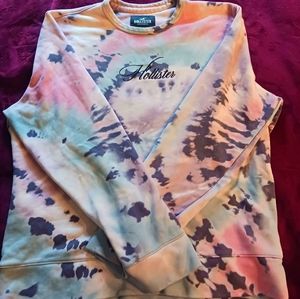 Hollister Mens Tie dye XL Sweatshirt